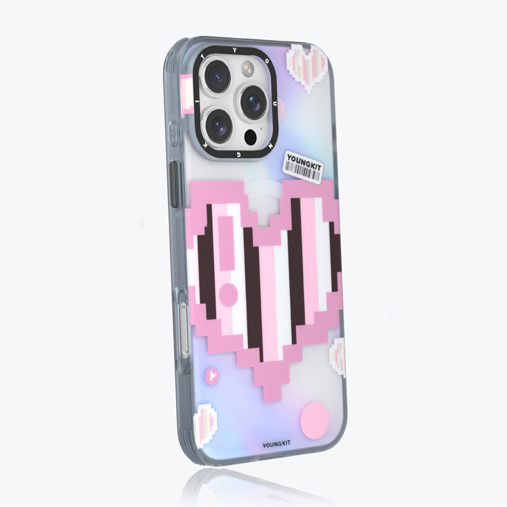 Youngkit Love Serisi iPhone 15 Pro M-safe Şarj Özellikli Telefon Kılıfı