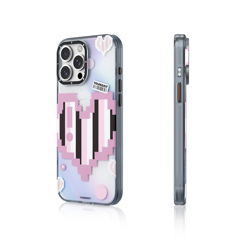 Youngkit Love Serisi iPhone 15 Pro M-safe Şarj Özellikli Telefon Kılıfı