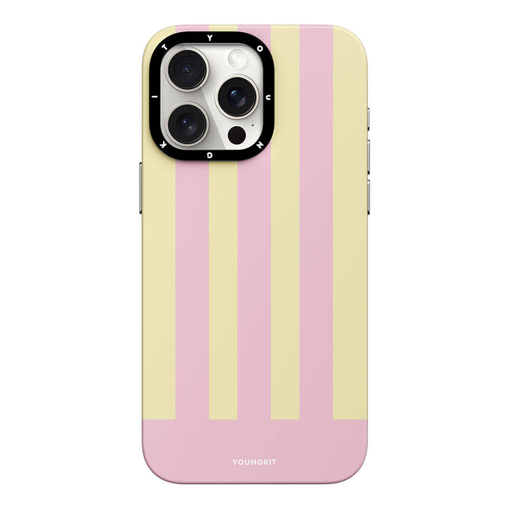 Youngkit Striped Piano Keys Serisi iPhone 15 Pro M-safe Şarj Özellikli Kılıf
