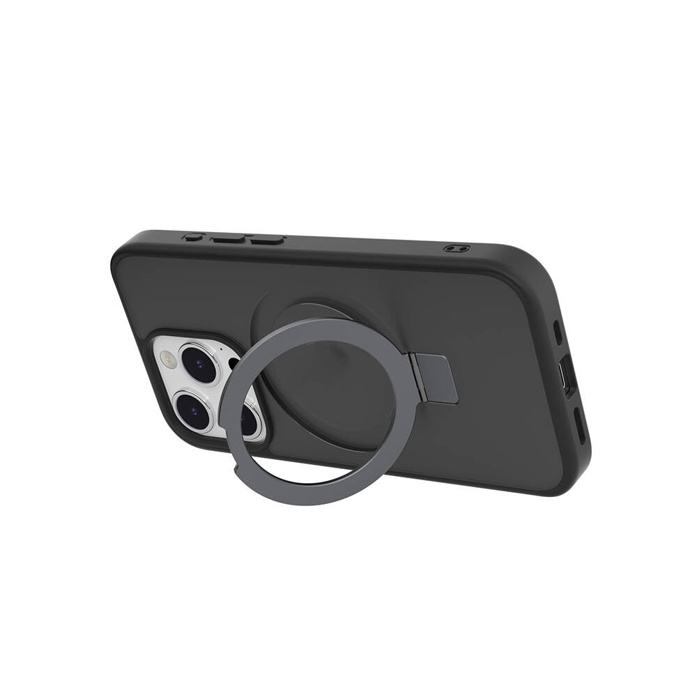 Switcheasy Magstand-M iPhone 15 Pro M-safe Şarj Özellikli Yüzük Standlı Lisanslı Kılıf