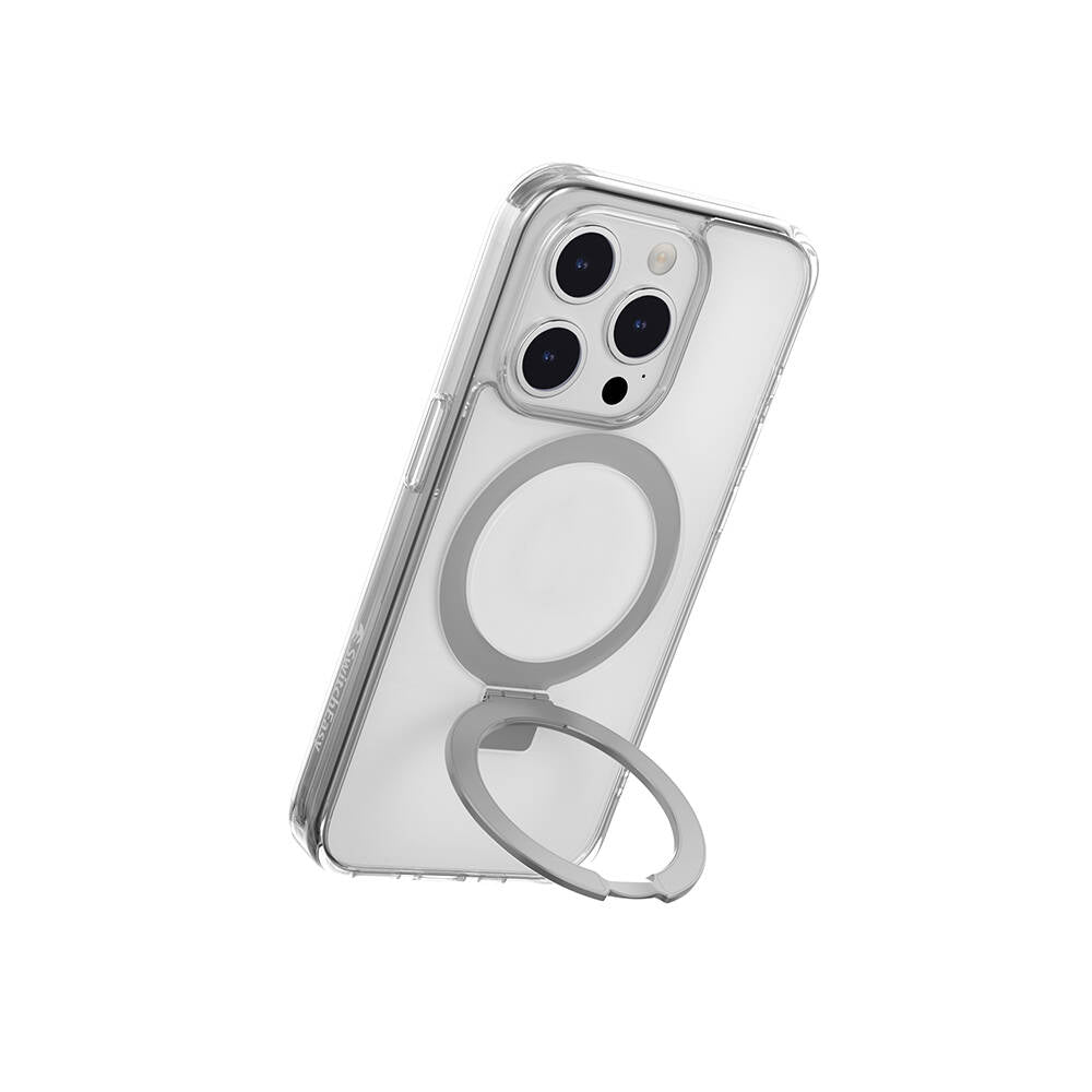 Switcheasy Magstand-M iPhone 15 Pro M-safe Şarj Özellikli Yüzük Standlı Lisanslı Kılıf