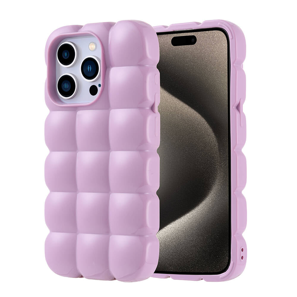 Cepax iPhone 15 Pro Parlak Esnek Silikon Dom Dom Kılıf