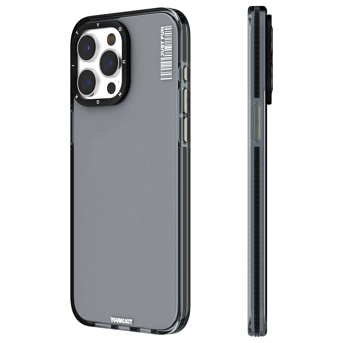YoungKit Crystal Color Serisi iPhone 15 Pro Pürüzsüz Düz Arka Yüzey Telefon Kılıfı