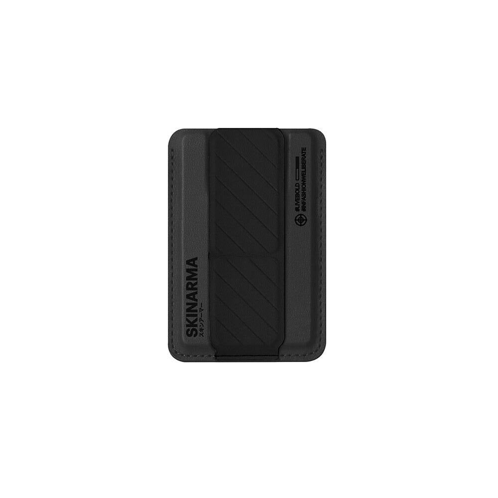 SkinArma iPhone 15 Pro Şeffaf M-safe Şarj Özellikli Kado Kartlıklı Saido Kılıf