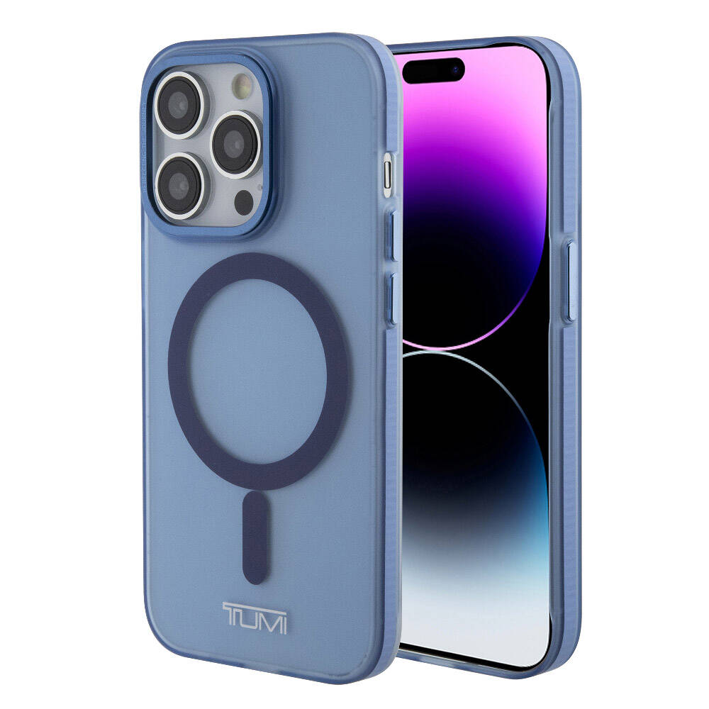 TUMI iPhone 15 Pro Orjinal Lisanslı M-safe Şarj Özellikli Buzlu Mat Telefon Kılıfı