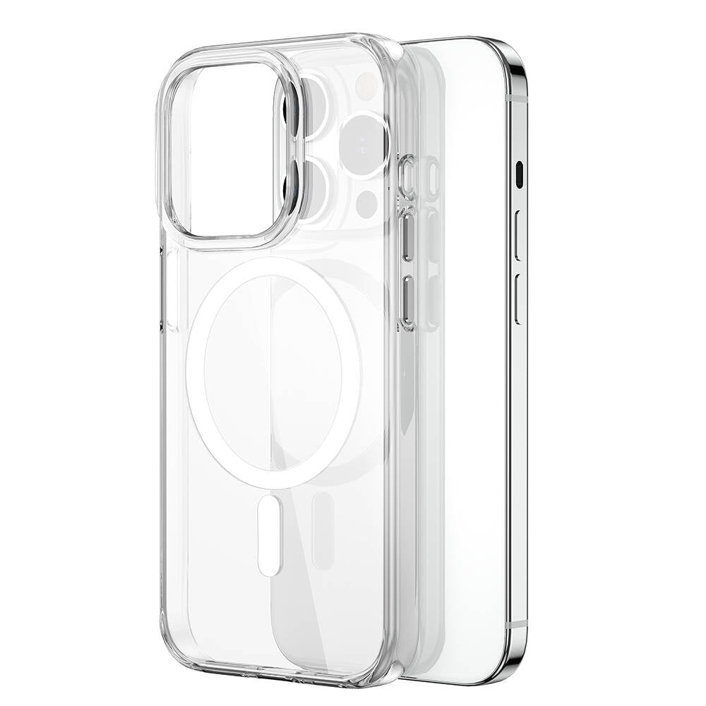 Wiwu BC-022 iPhone 15 Pro M-safe Şarj Özellikli Şeffaf Transparan Kılıf