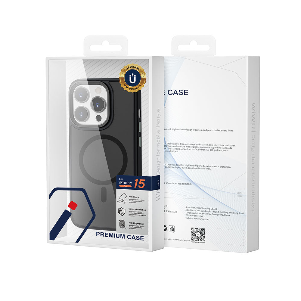 Wiwu FGG-011 iPhone 15 Pro M-safe Şarj Özellikli Kamera Korumalı Kılıf