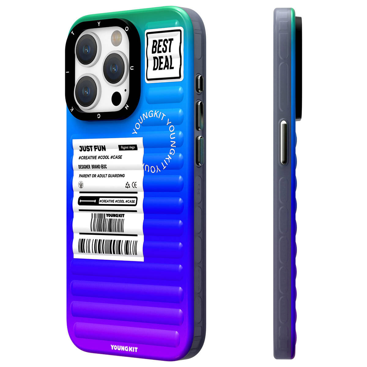 YoungKit The Secret Color Serisi iPhone 15 Pro Telefon Kılıfı