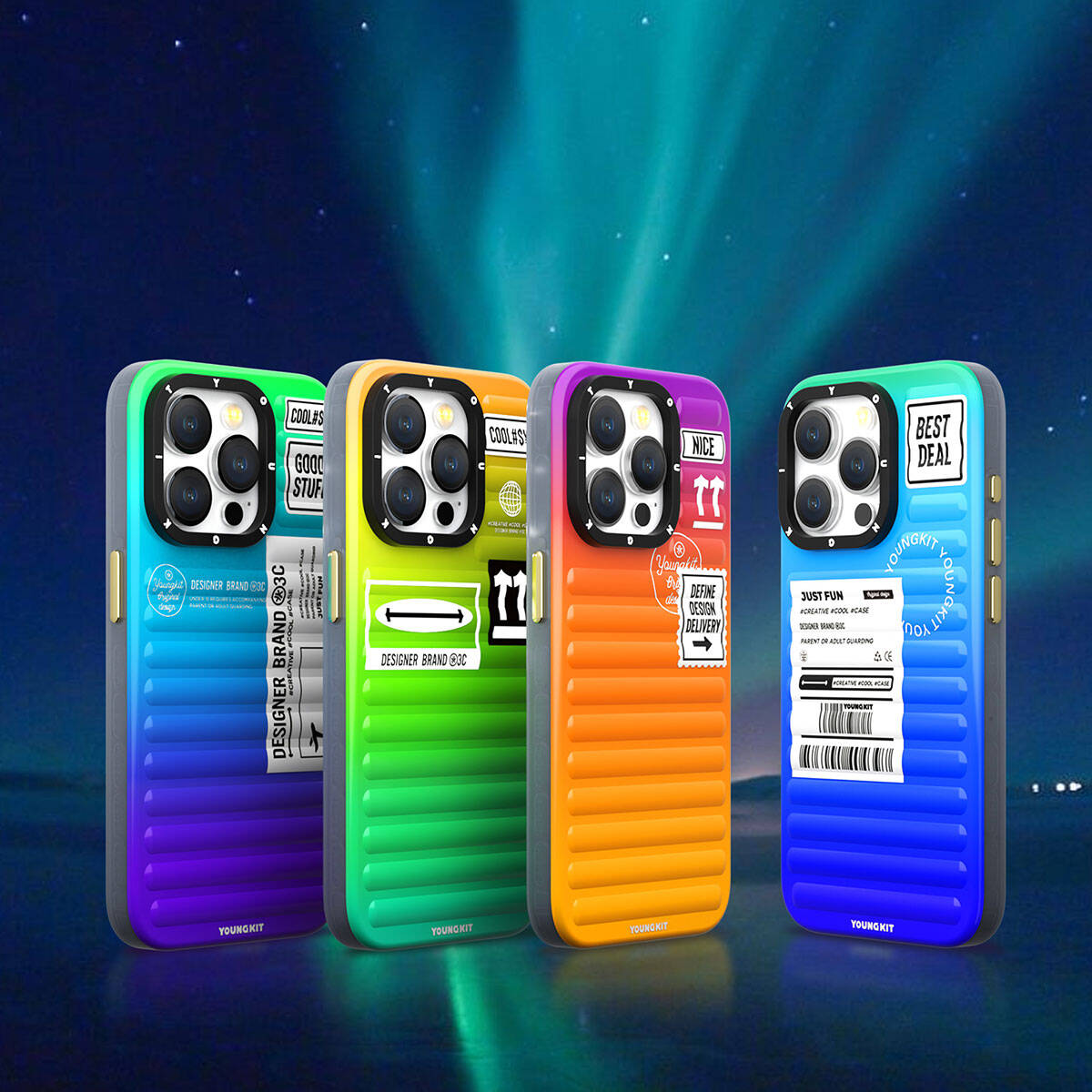 YoungKit The Secret Color Serisi iPhone 15 Pro Telefon Kılıfı
