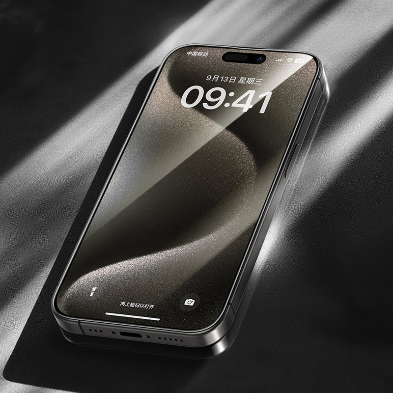 Benks Arc Shield iPhone 15 Pro Max 3D Eğimli HD Parmak İzi Dirençli Ekran Koruyucu