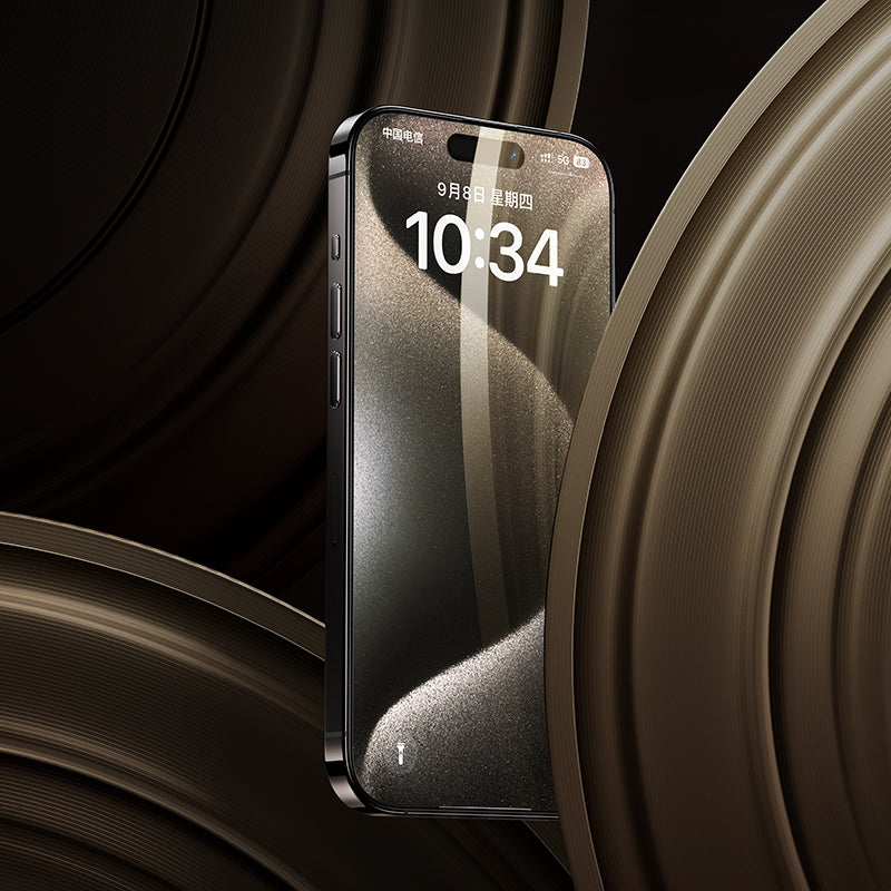Benks Arc Shield iPhone 15 Pro Max 3D Eğimli HD Parmak İzi Dirençli Ekran Koruyucu