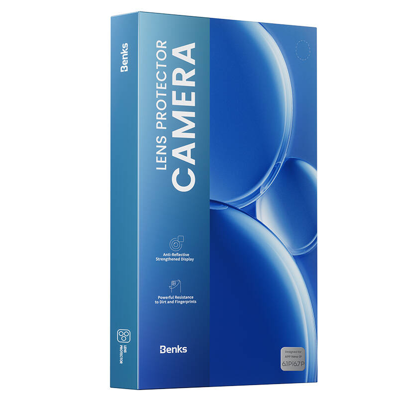 Benks DR iPhone 15 Pro Max Safir Kamera Lens Koruyucu