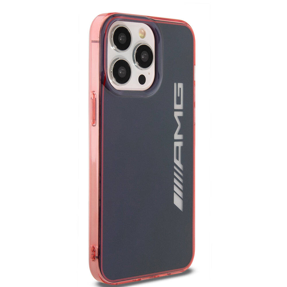 AMG iPhone 15 Pro Max Orjinal Lisanslı Çift Katmanlı Şeffaf Büyük Logo Telefon Kılıfı