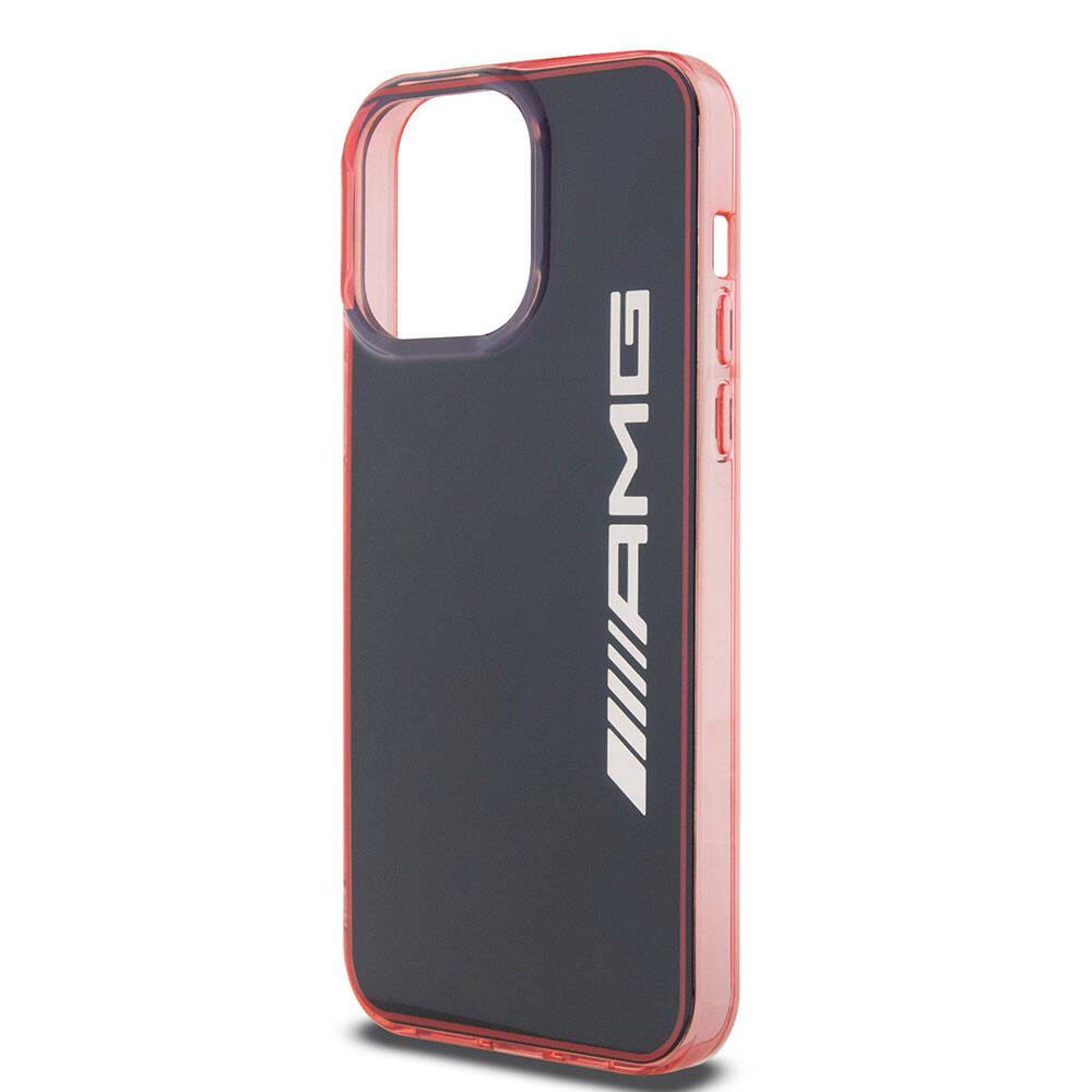 AMG iPhone 15 Pro Max Orjinal Lisanslı Çift Katmanlı Şeffaf Büyük Logo Telefon Kılıfı