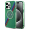 BMW iPhone 15 Pro Max Magsafe Şarj Özellikli Transparan Tricolor Stripes Orjinal Lisanslı Telefon Kılıfı