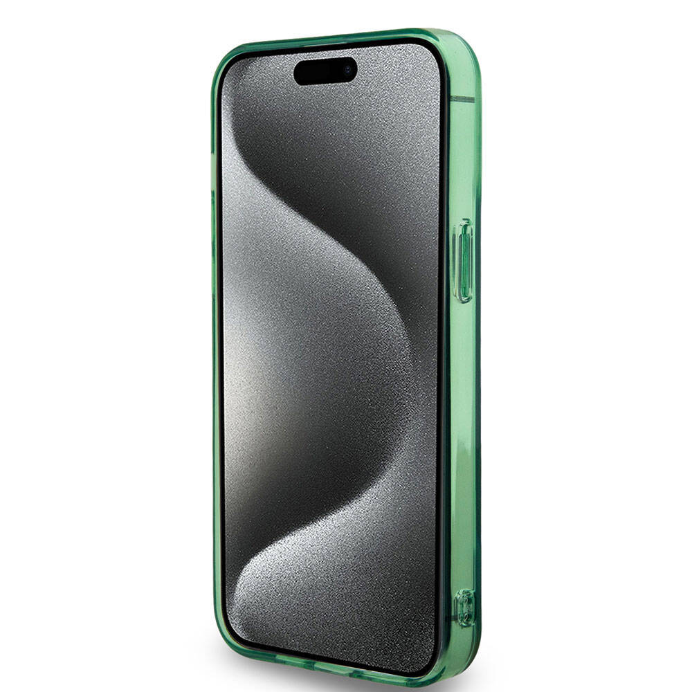BMW iPhone 15 Pro Max Magsafe Şarj Özellikli Transparan Tricolor Stripes Orjinal Lisanslı Telefon Kılıfı