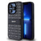 DKNY iPhone 15 Pro Max Orjinal Lisanslı 3D Yazılı Repeat Texture Pattern Kılıf