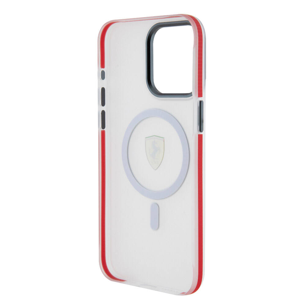 Ferrari iPhone 15 Pro Max Orjinal Lisanslı M-safe Şarj Özellikli Kontrast Bumper SF Ring Kılıf