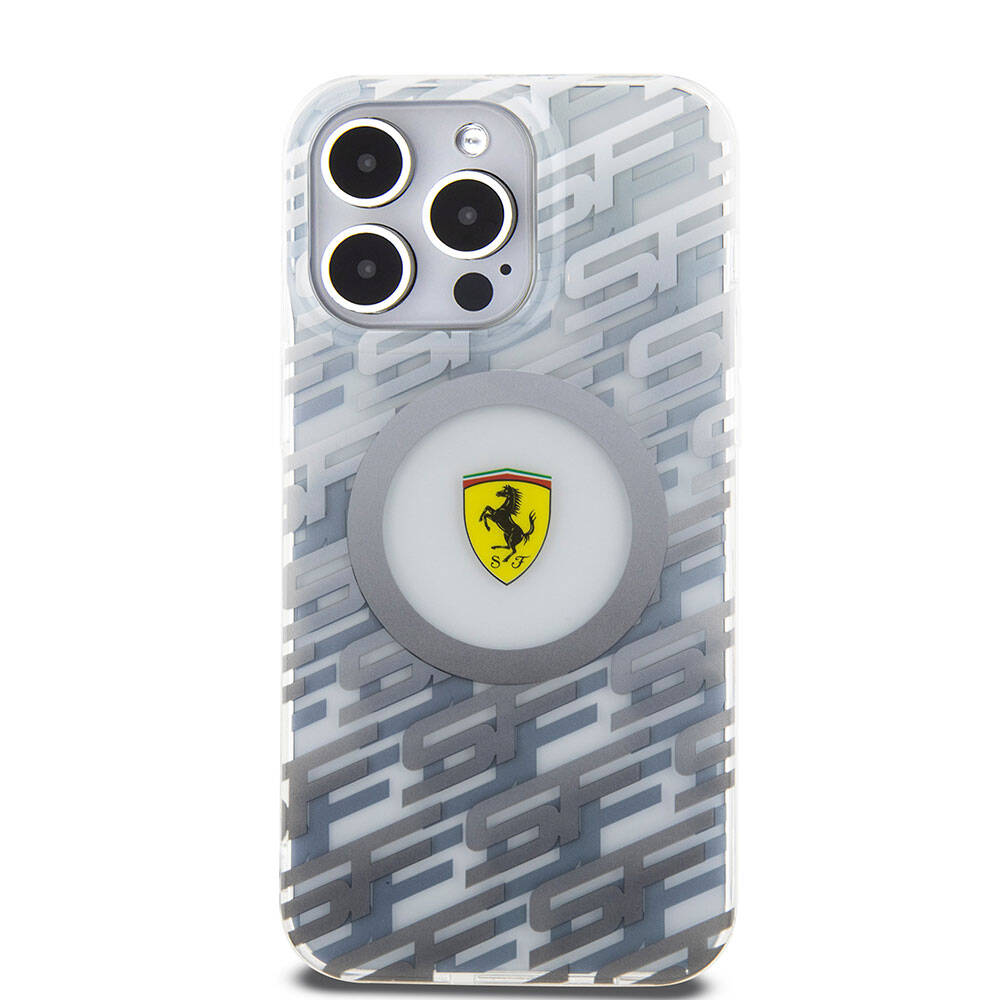 Ferrari iPhone 15 Pro Max Orjinal Lisanslı M-safe Şarj Özellikli Multi SF Kılıf
