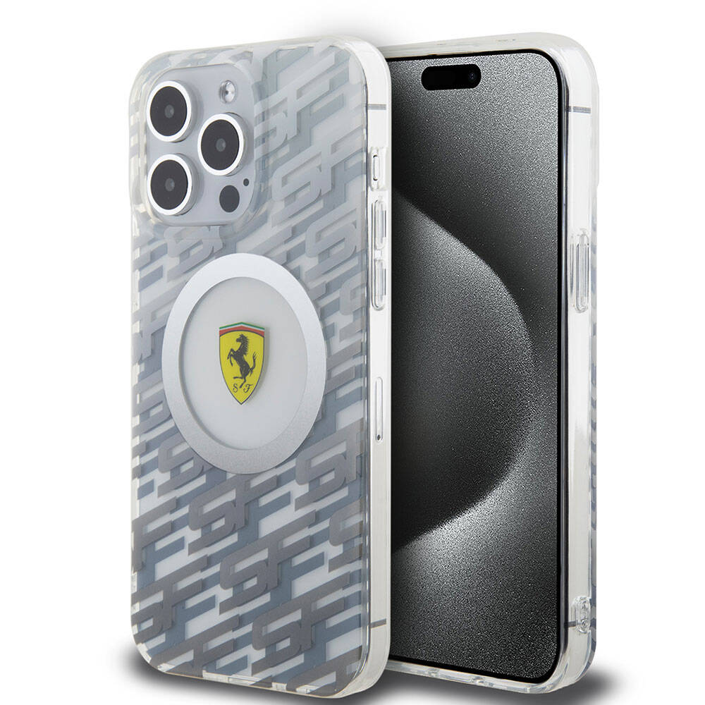 Ferrari iPhone 15 Pro Max Orjinal Lisanslı M-safe Şarj Özellikli Multi SF Kılıf