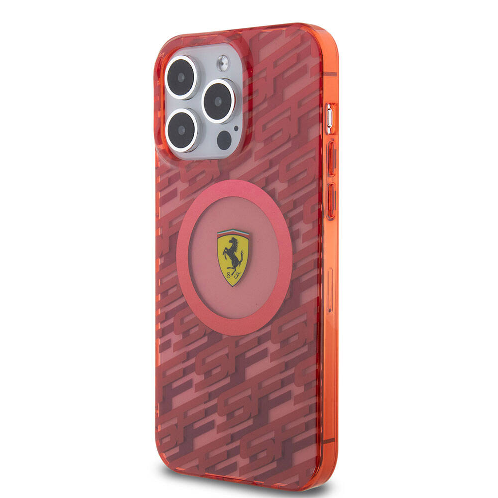 Ferrari iPhone 15 Pro Max Orjinal Lisanslı M-safe Şarj Özellikli Multi SF Kılıf