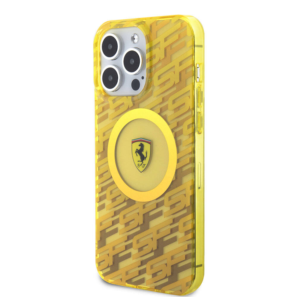 Ferrari iPhone 15 Pro Max Orjinal Lisanslı M-safe Şarj Özellikli Multi SF Kılıf