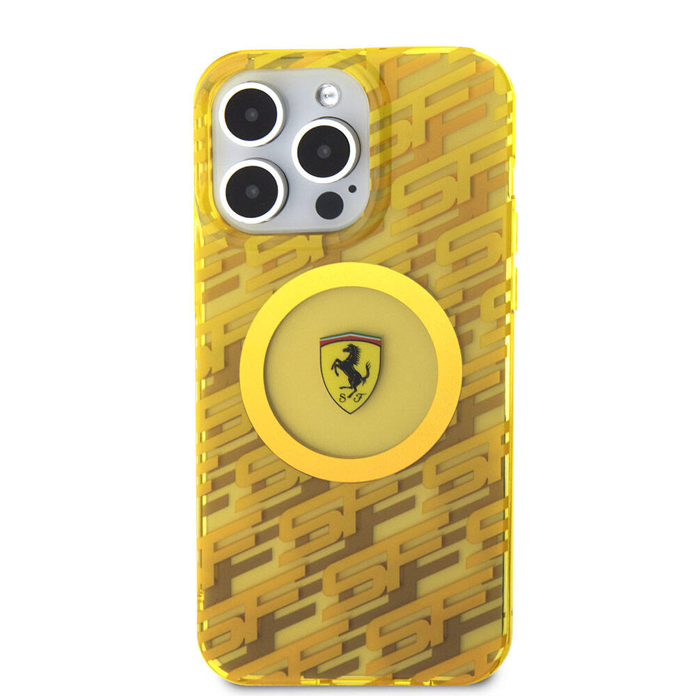 Ferrari iPhone 15 Pro Max Orjinal Lisanslı M-safe Şarj Özellikli Multi SF Kılıf