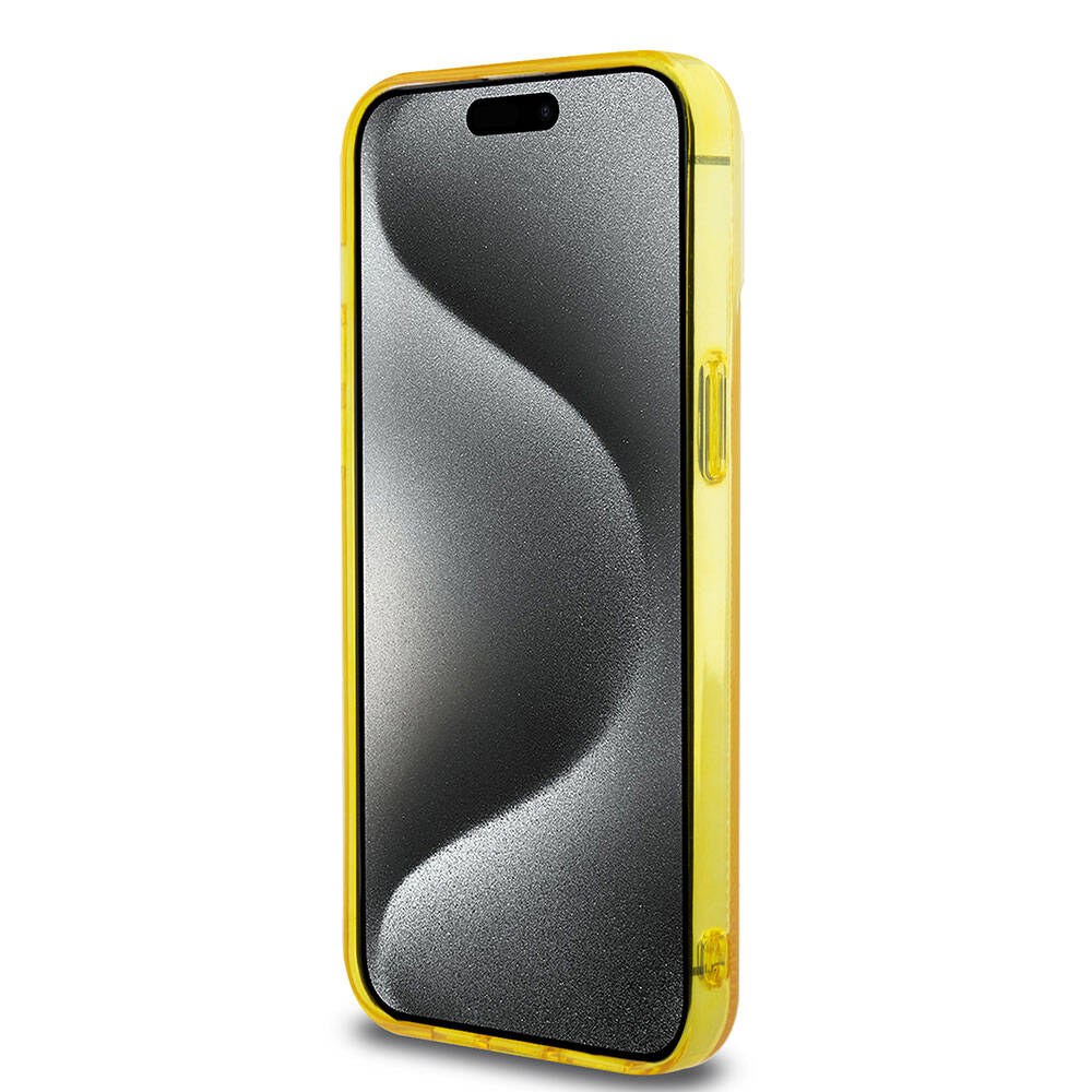 Ferrari iPhone 15 Pro Max Orjinal Lisanslı M-safe Şarj Özellikli Parçalanan Noktalar Desenli Kılıf