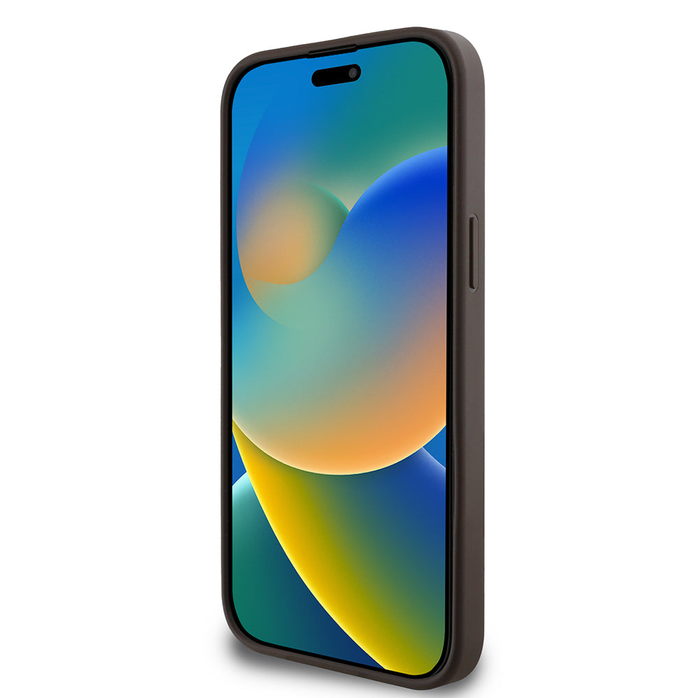 Guess iPhone 15 Pro Max Orjinal Lisanslı M-safe Şarj Özellikli 4G Desen Yazı Logolu Kılıf