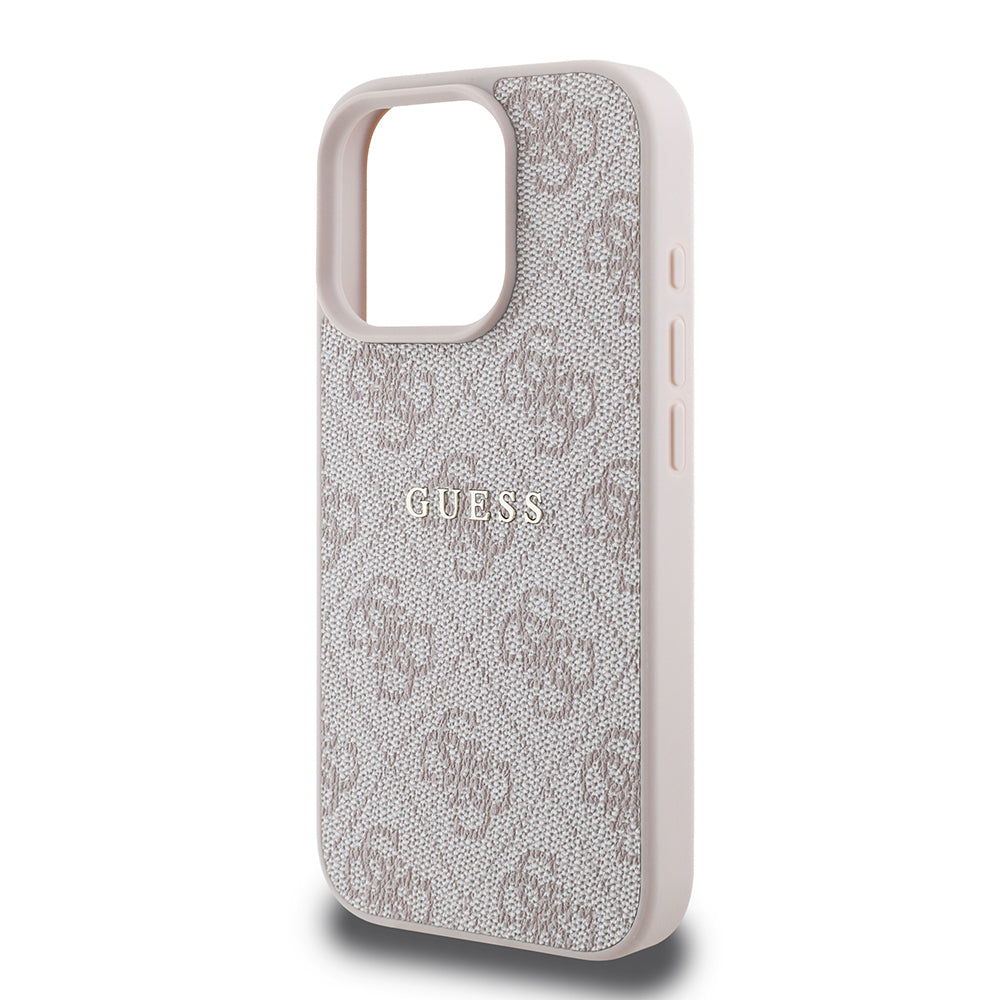 Guess iPhone 15 Pro Max Orjinal Lisanslı M-safe Şarj Özellikli 4G Desen Yazı Logolu Kılıf
