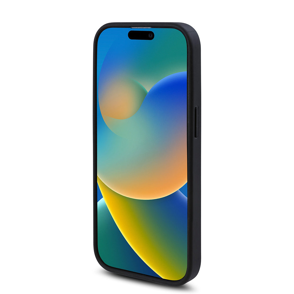 Guess iPhone 15 Pro Max Orjinal Lisanslı M-safe Şarj Özellikli Gül Baskılı 4G Desenli Yazı Logolu Kılıf