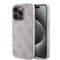Guess iPhone 15 Pro Max Orjinal Lisanslı M-safe Şarj Özellikli PU Halkalı 4G Desenli Yazı Logolu Kılıf