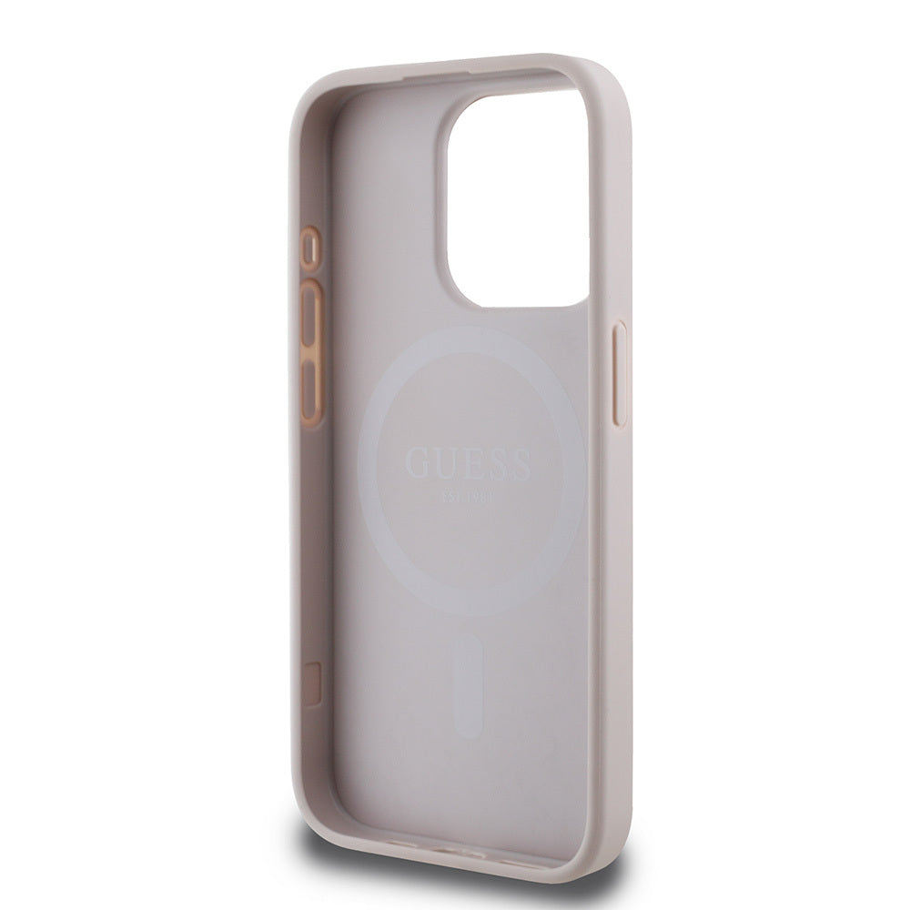 Guess iPhone 15 Pro Max Orjinal Lisanslı M-safe Small 4G Classic Kılıf