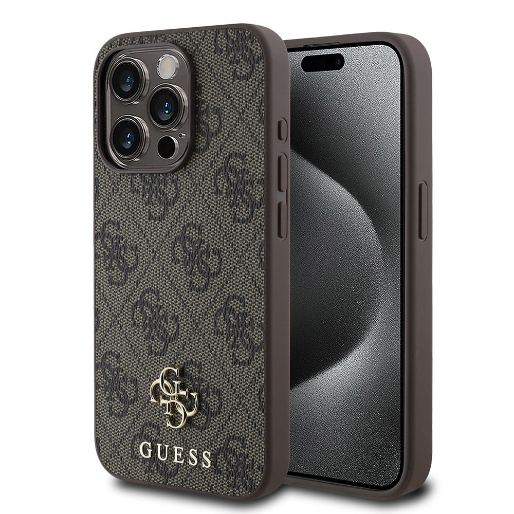 Guess iPhone 15 Pro Max Orjinal Lisanslı M-safe Small 4G Classic Kılıf
