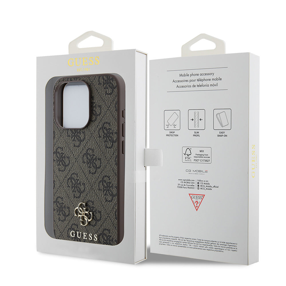 Guess iPhone 15 Pro Max Orjinal Lisanslı M-safe Small 4G Classic Kılıf