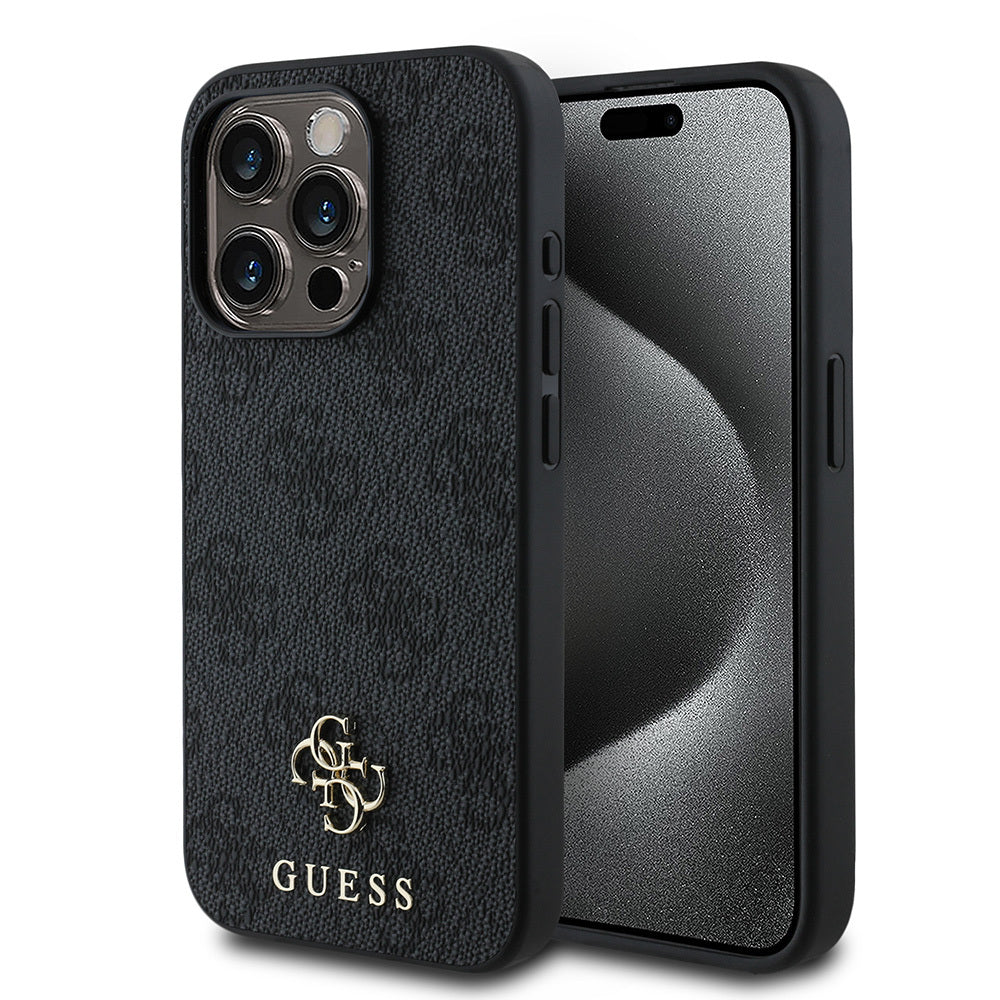 Guess iPhone 15 Pro Max Orjinal Lisanslı M-safe Small 4G Classic Kılıf