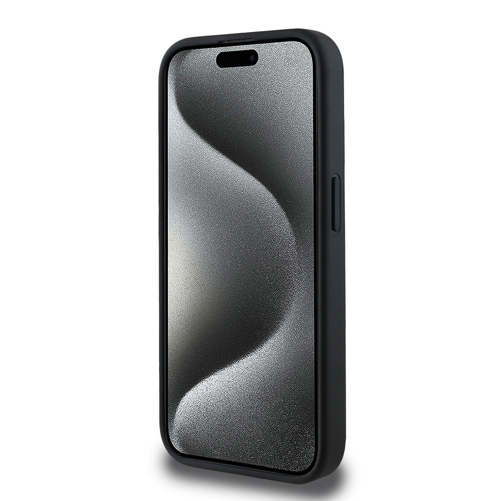 Guess iPhone 15 Pro Max Orjinal Lisanslı M-safe Small 4G Classic Kılıf
