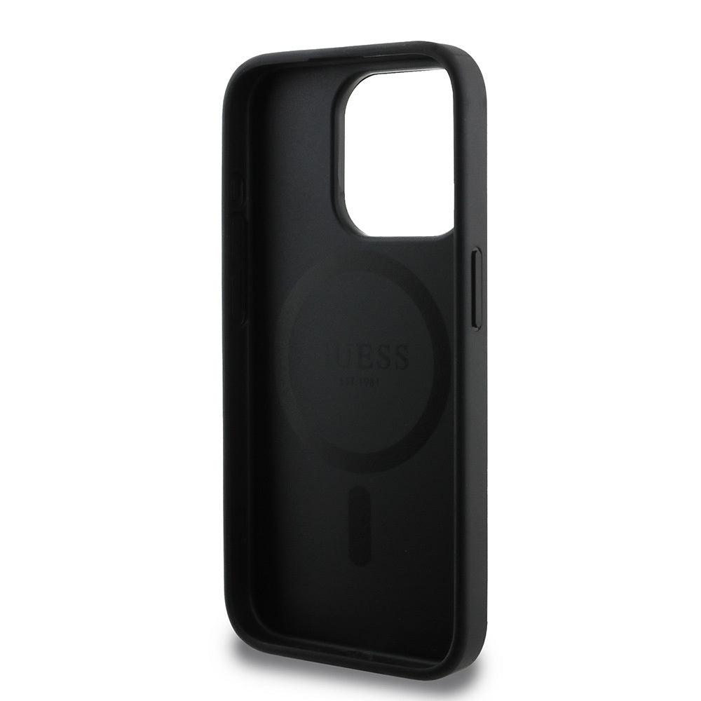 Guess iPhone 15 Pro Max Orjinal Lisanslı M-safe Small 4G Classic Kılıf