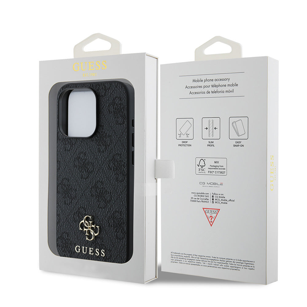 Guess iPhone 15 Pro Max Orjinal Lisanslı M-safe Small 4G Classic Kılıf