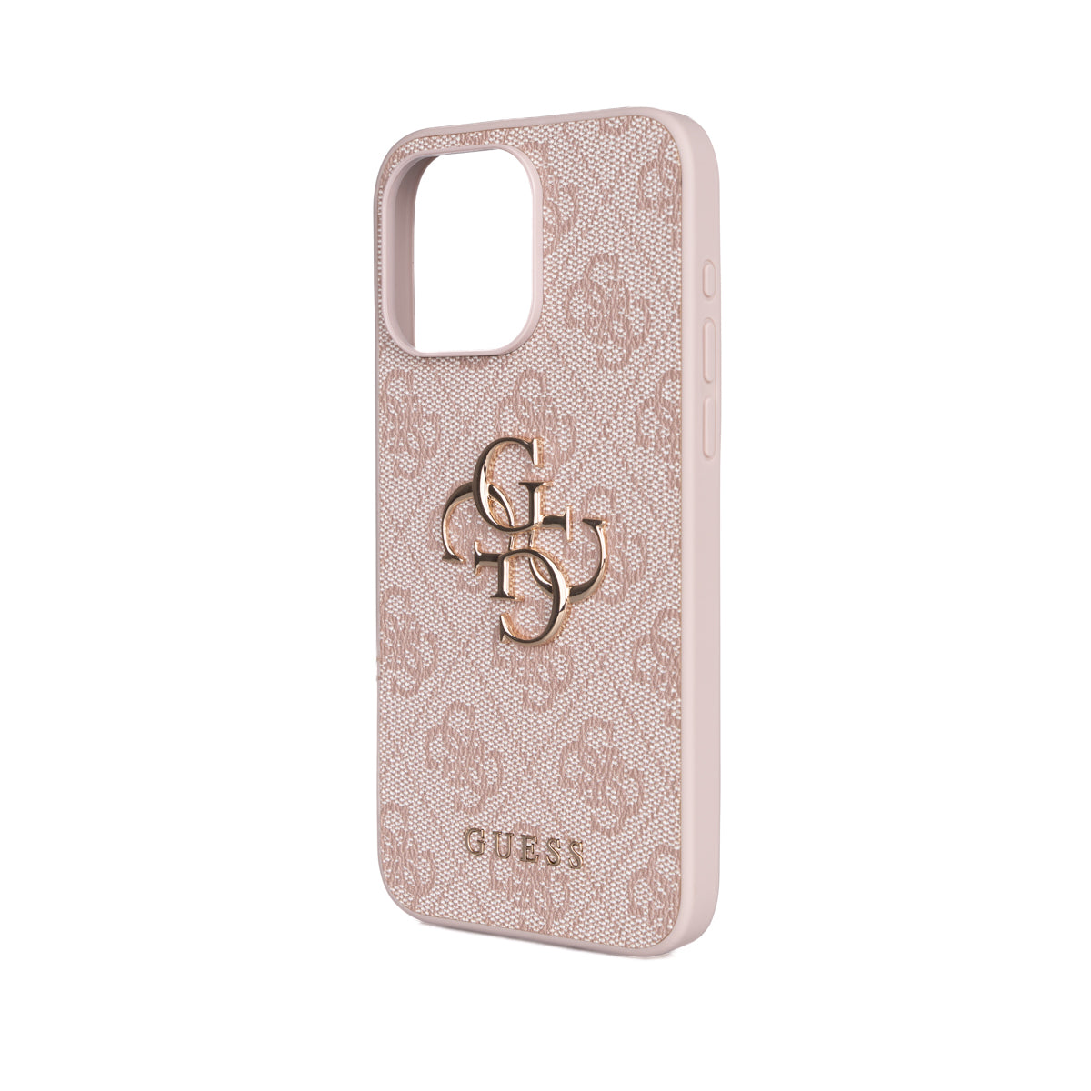 Guess iPhone 15 Pro Max Orjinal Lisanslı PU Deri 4G Büyük Metal Logolu Çapraz Vücut Askılı Telefon Kılıfı