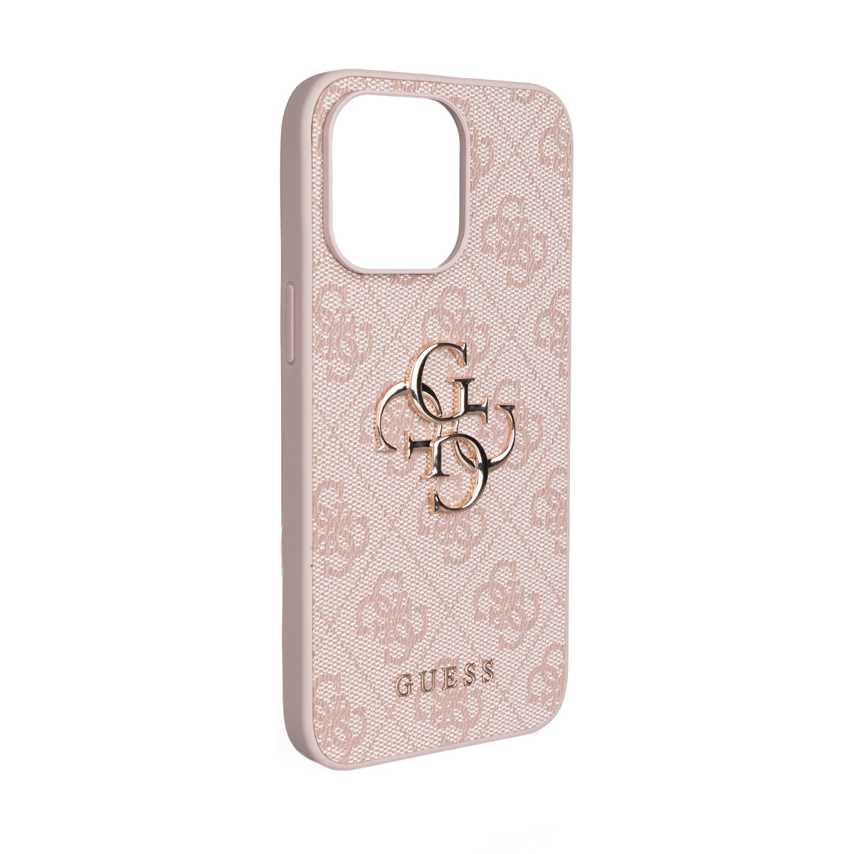 Guess iPhone 15 Pro Max Orjinal Lisanslı PU Deri 4G Büyük Metal Logolu Çapraz Vücut Askılı Telefon Kılıfı