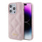 Guess iPhone 15 Pro Max Orjinal Lisanslı PU Deri Metal Yazı Logolu Kapitone Telefon Kılıfı