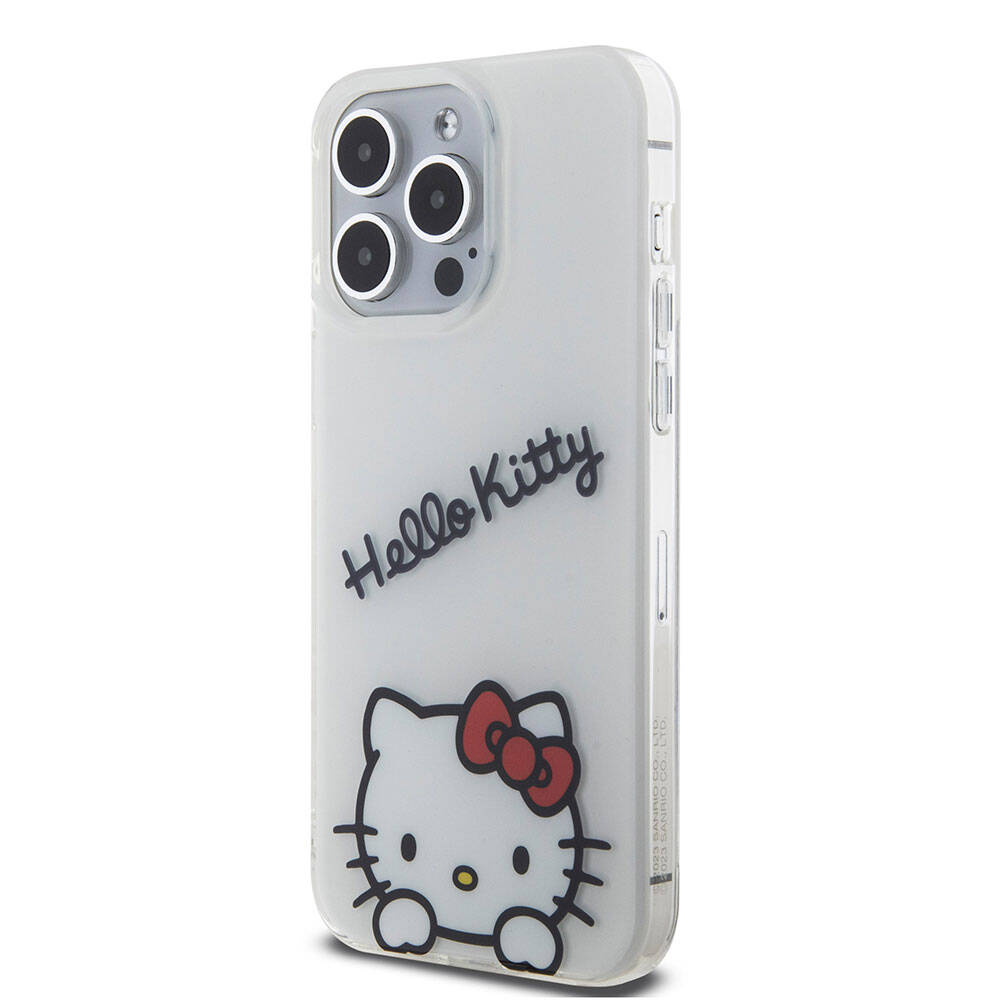 Hello Kitty iPhone 15 Pro Max Orjinal Lisanslı Askılı Yazı ve İkonik Logolu Daydreaming Kılıf