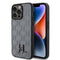 Karl Lagerfeld iPhone 15 Pro Max Kılıf Hot Stamp K&L Metal Logo Orjinal Lisanslı Telefon Kılıfı