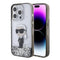 Karl Lagerfeld iPhone 15 Pro Max İkonik Sıvılı Glitter Orjinal Lisanslı Telefon Kılıfı