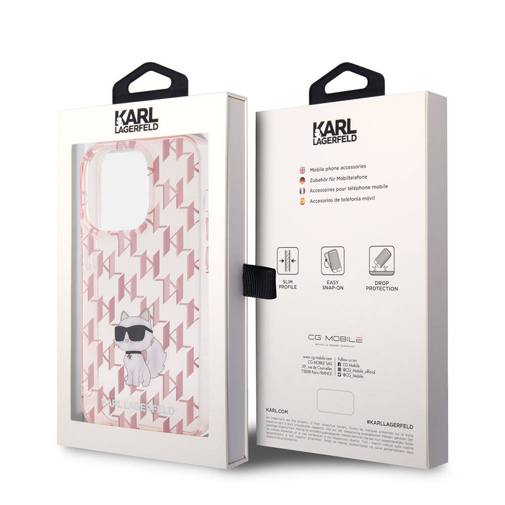 Karl Lagerfeld IML C Monogram iPhone 15 Pro Max Orjinal Lisanslı Kılıf