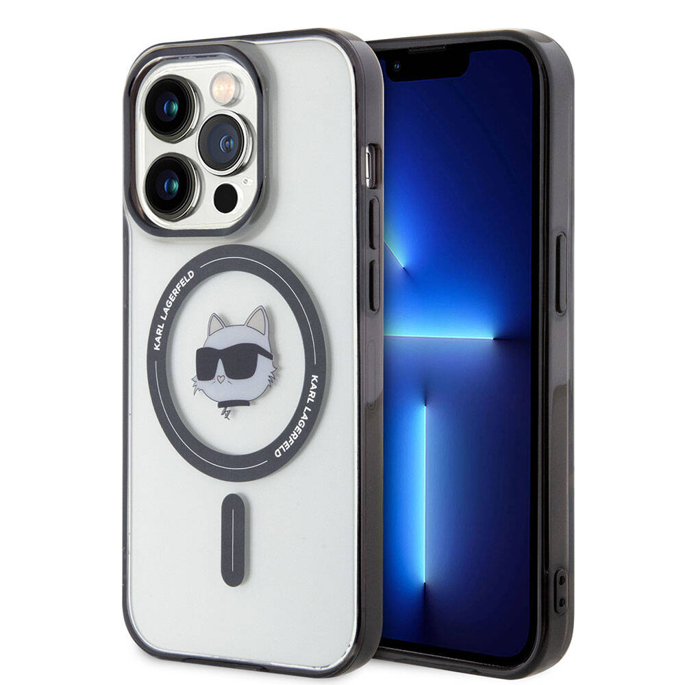 Karl Lagerfeld iPhone 15 Pro Max Magsafe Şarj Özellikli IML Choupette Orjinal Lisanslı Telefon Kılıfı - 1