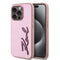 Karl Lagerfeld iPhone 15 Pro Max Orjinal Lisanslı 3D KL Yazılı Tüylü Arka Yüzey Saffiano Rhinestones Telefon Kılıfı