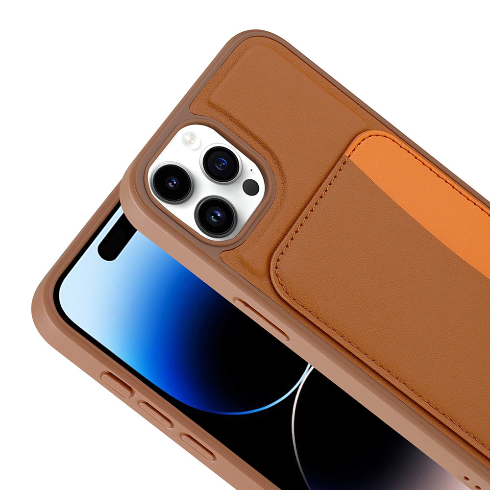 Cepax iPhone 15 Pro Max Zore X-Kart Kartlıklı Silikon Telefon Kılıfı