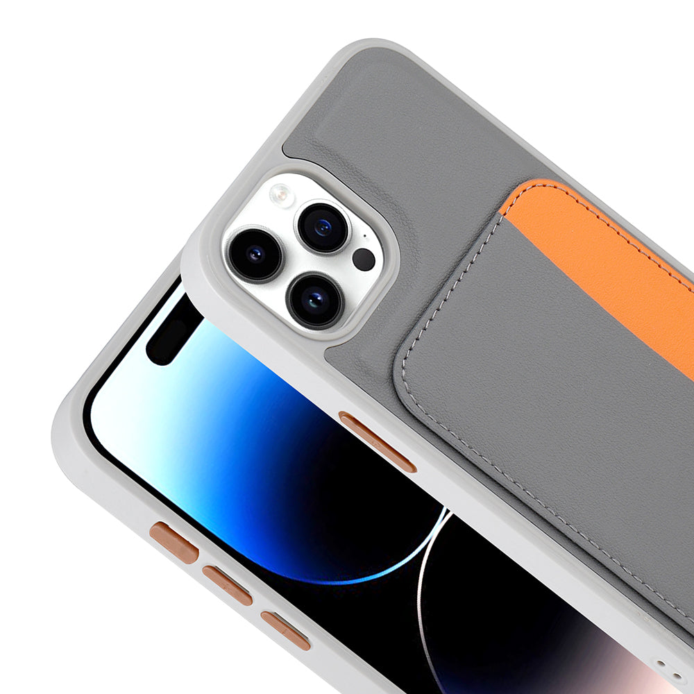 Cepax iPhone 15 Pro Max Zore X-Kart Kartlıklı Silikon Telefon Kılıfı